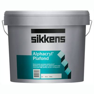 Глубокоматовая краска Sikkens для потолков Alphacryl Plafond