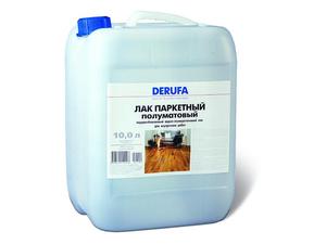 Лак паркетный Derufa Полуматовый для внутренних работ