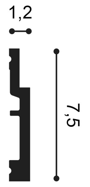 SX187 HIGH LINE Многофункциональный профиль Orac Decor Дюрополимер Orac Decor