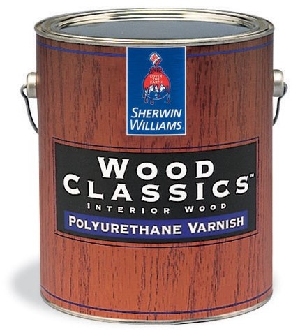 Глянцевый полиуретановый лак для пола Sherwin Williams Wood Classic Polyuretane Varnish Gloss