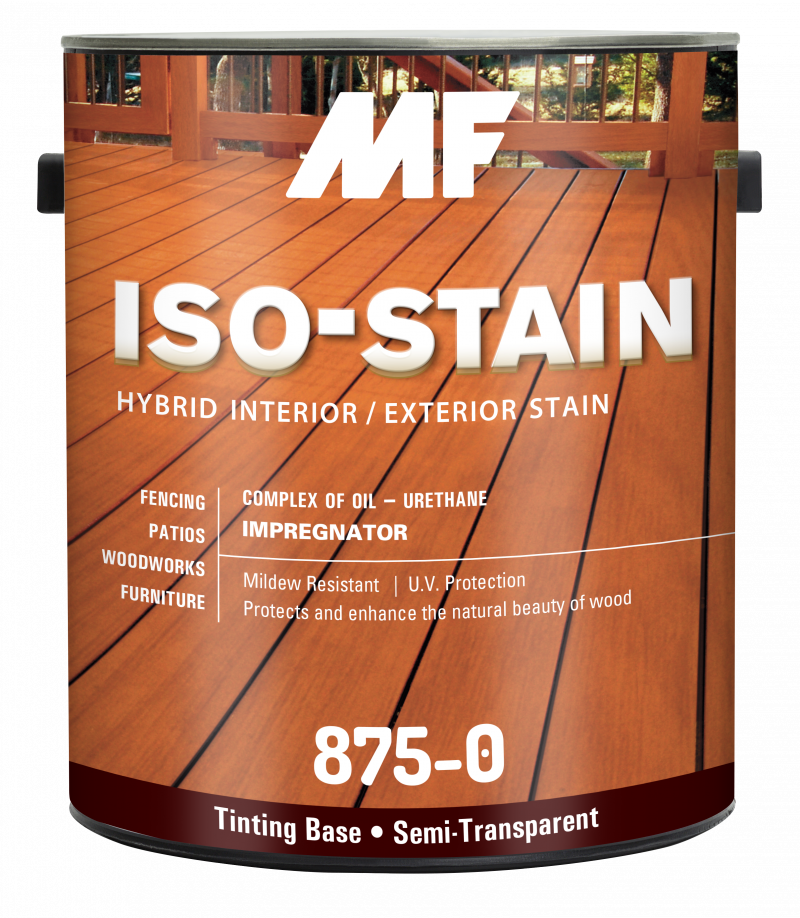 Элемент: Пропитка по дереву для наружных и внутренних работ MF Paints ISO-STAIN 875 Hybrid Interior/Exterior Stain