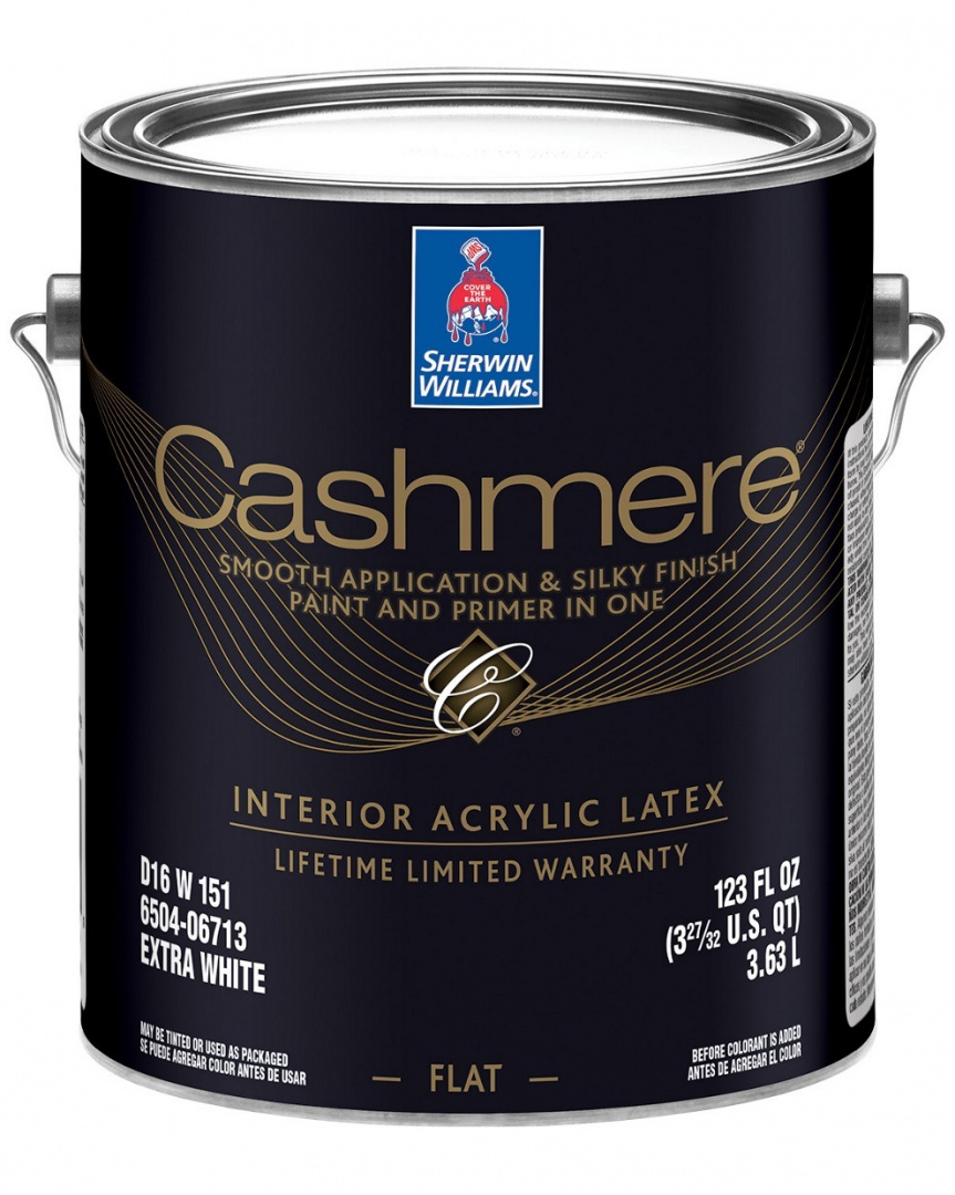 Интерьерная матовая эмаль для стен Sherwin Williams Cashmere Interior Acrylic Flat Enamel