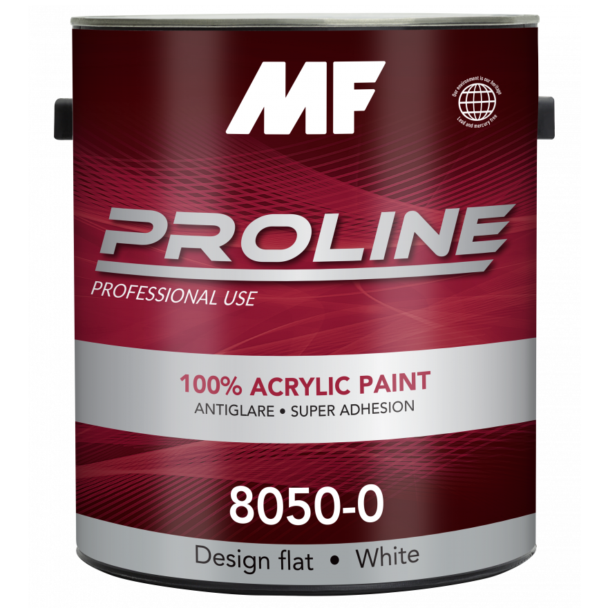 Акриловая моющаяся краска для внутренних и наружных MF Paints-Proline 8050