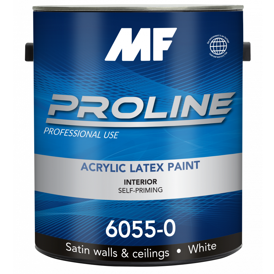 Акриловая латексная краска на водной основе для стен MF Paints Proline Blue 6055