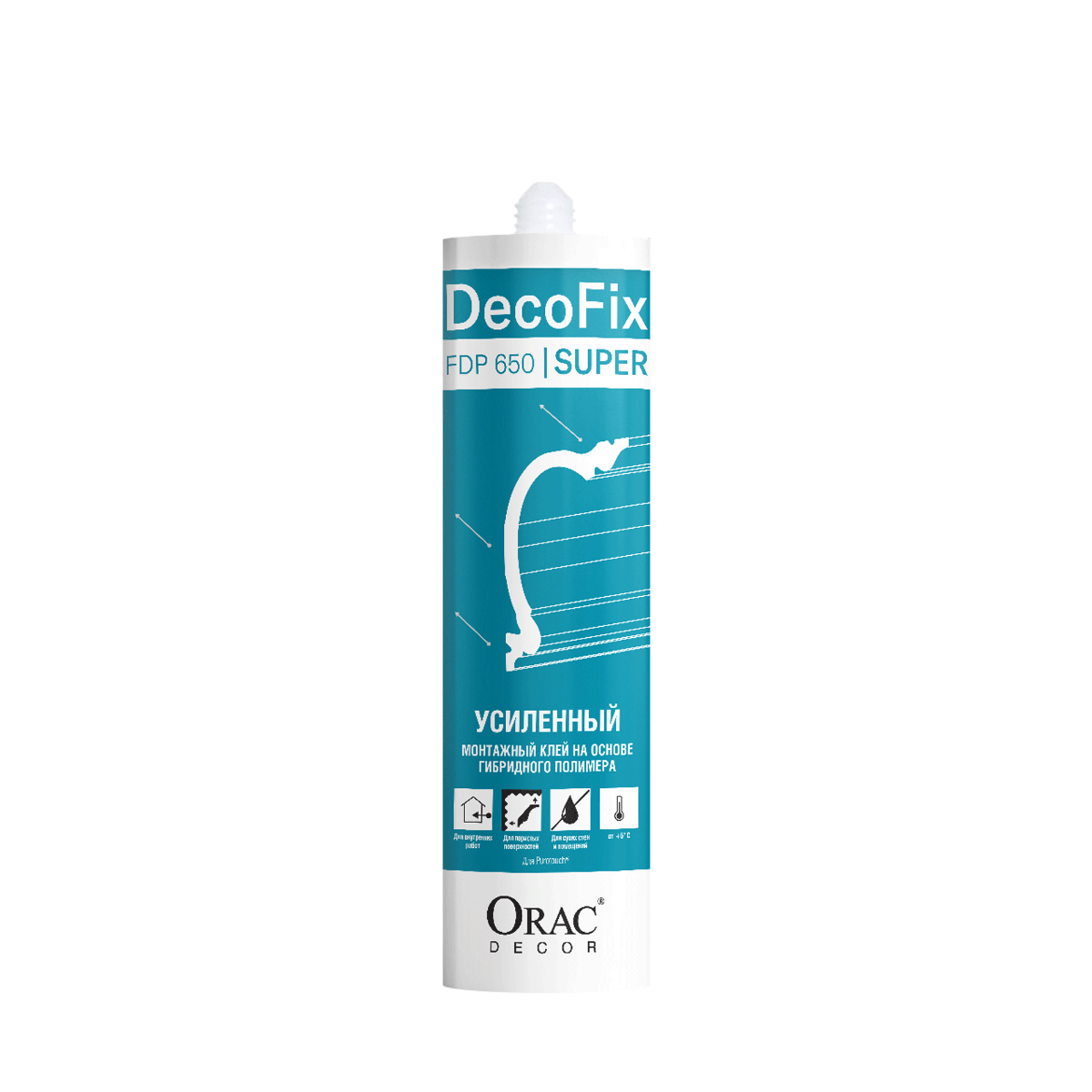 FDP650 Клей монтажный DECOFIX Super 310 мл. Orac Decor