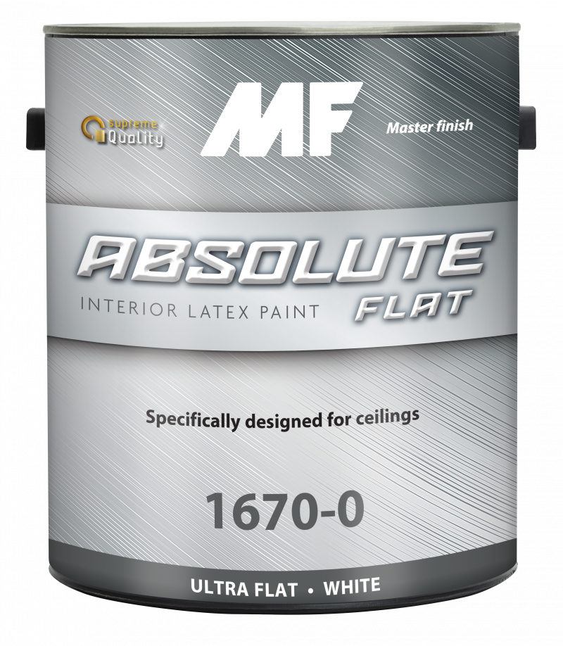 Акриловая моющаяся краска для стен и потолков MF Paints-Absolute Flat 1670