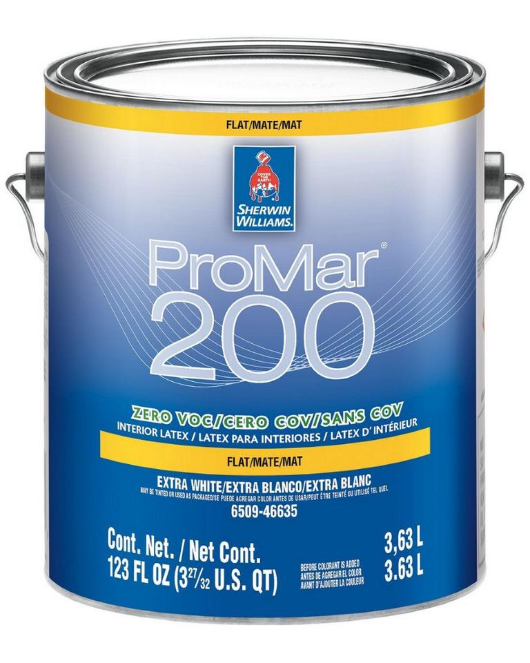 Латексная краска для стен и потолка Sherwin Williams ProMar 200 Interior Latex Flat
