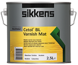 Износостойкий матовый полиуретановый лак для защиты древесины Sikkens Cetol BL Varnish Mat