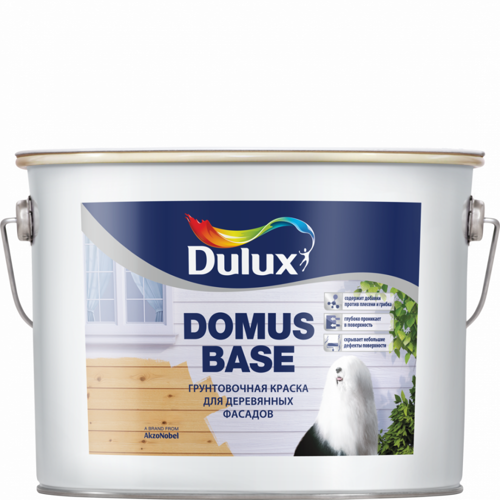 Грунтовка Dulux Domus Base для деревянных фасадов