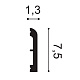 SX183F Многофункциональный профиль гибкий Orac Decor Полиуретан Orac Decor
